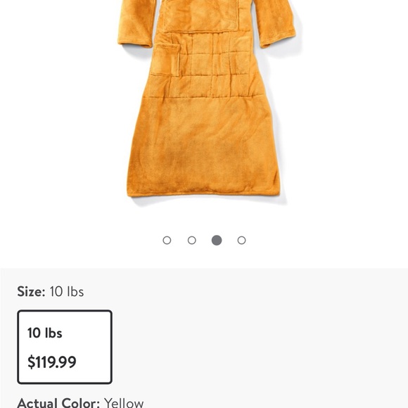 Ella Jayne Weighted Snuggle - orange blanket - Picture 4 of 6